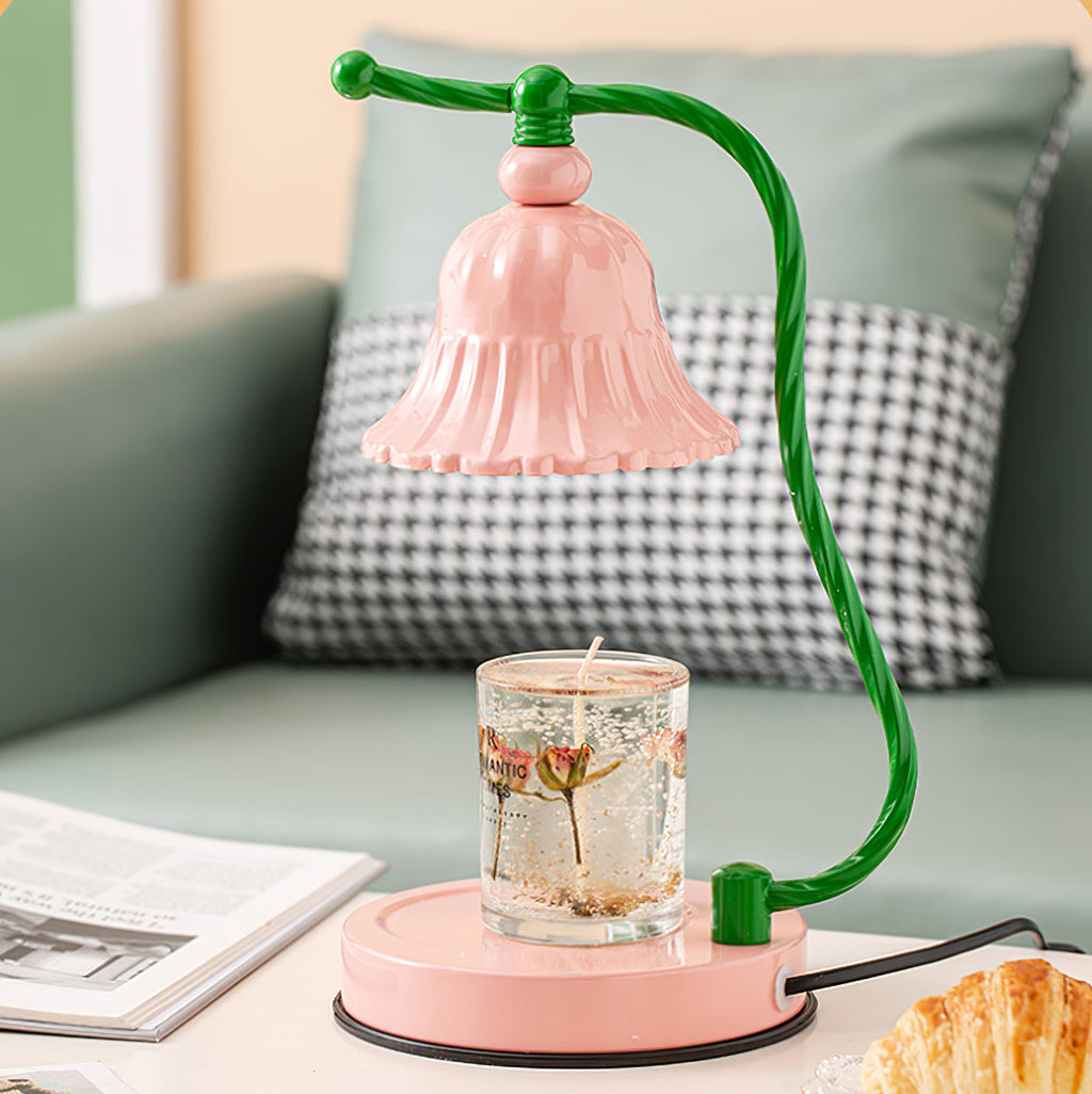 Avtoit | BloomAura – Charming Pink Glass Table Lamp