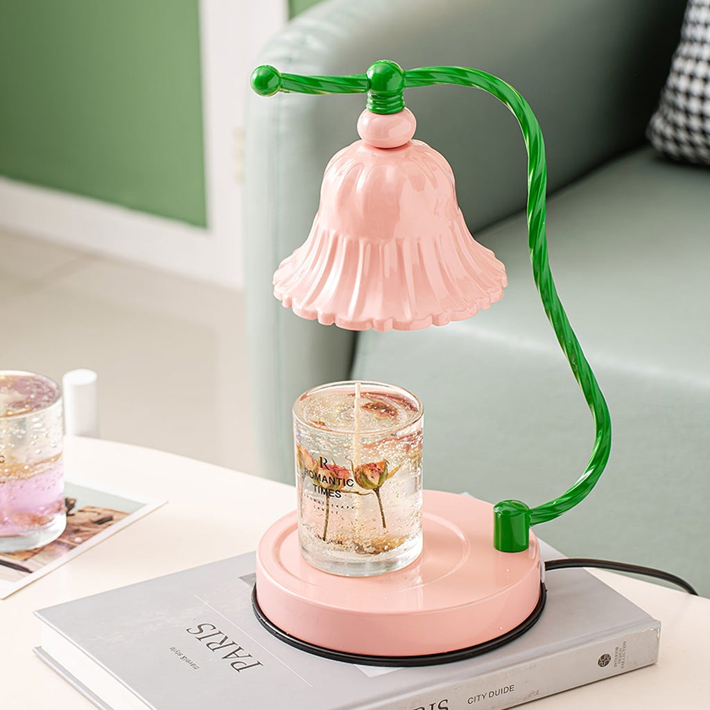 Avtoit | BloomAura – Charming Pink Glass Table Lamp