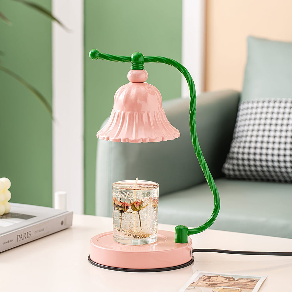 Avtoit | BloomAura – Charming Pink Glass Table Lamp