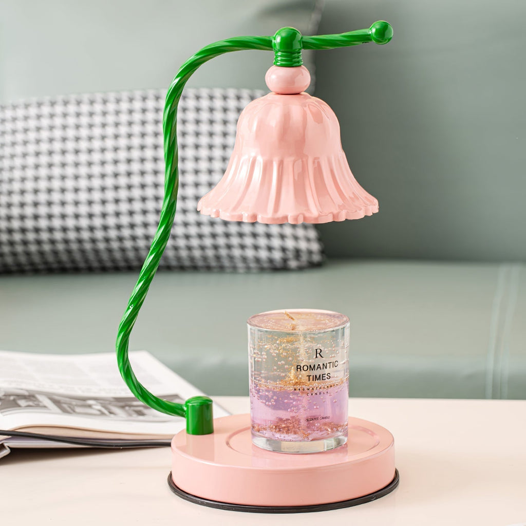 Avtoit | BloomAura – Charming Pink Glass Table Lamp