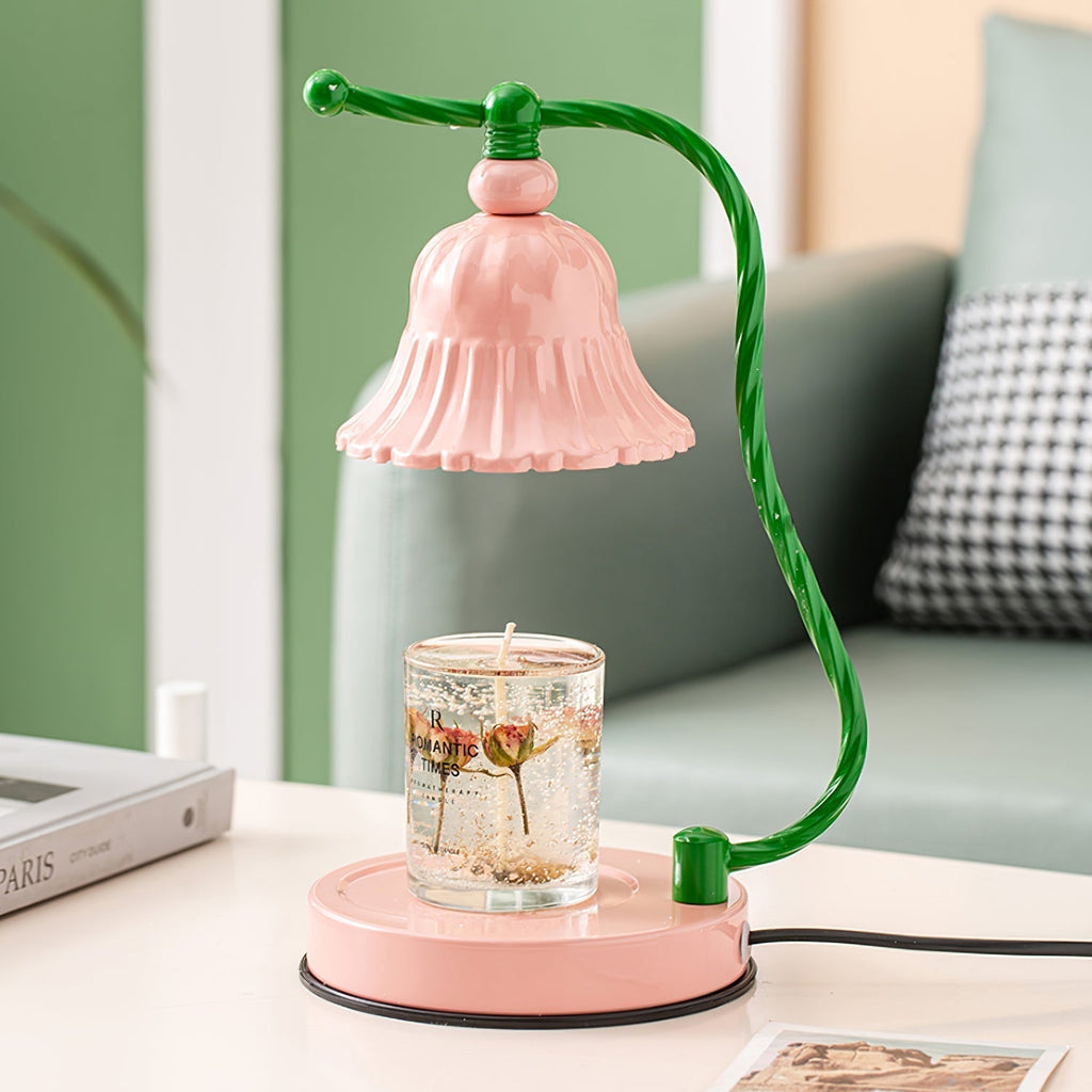 Avtoit | BloomAura – Charming Pink Glass Table Lamp