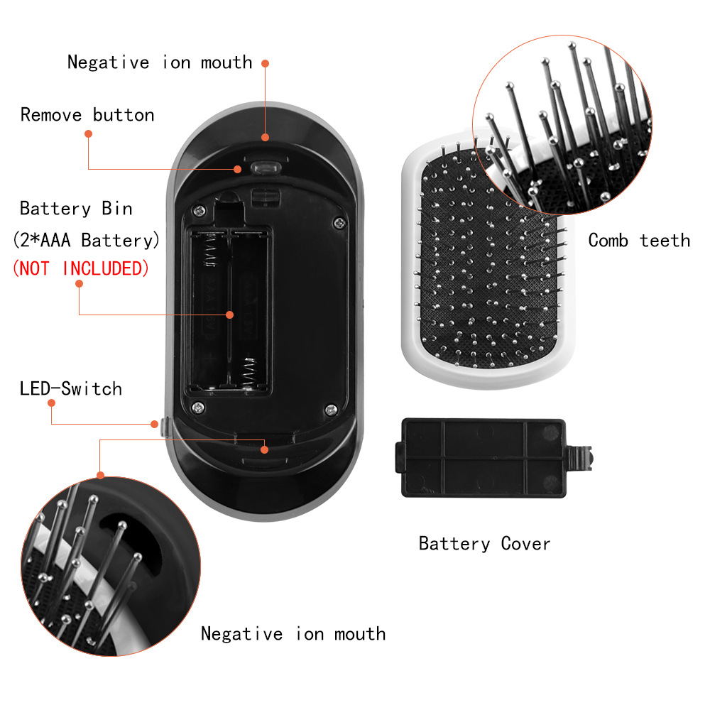 Avtoit | Portable negative ion hair brush