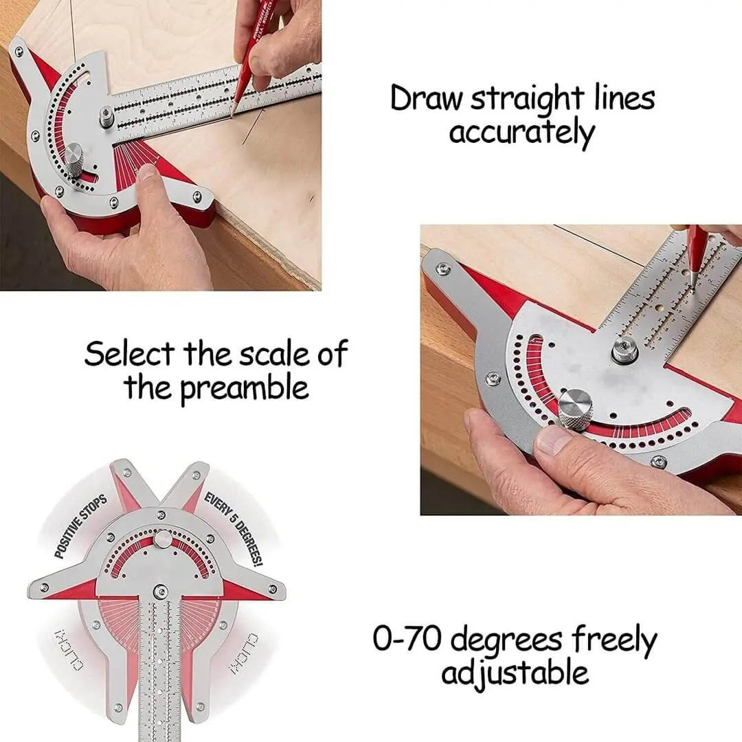 Avtoit | High-Quality Precision Edge Ruler for Accurate DIY Measurements and Maximum Accuracy