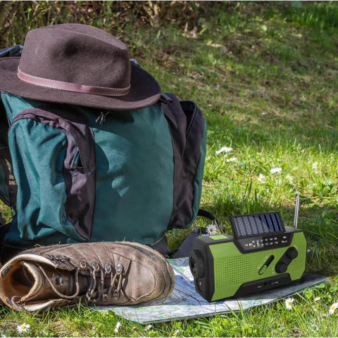Avtoit | All-In-One Emergency Radio | 4000mAh Battery, Solar & Hand Crank Charging for Outdoor Adventures and Emergency Preparedness