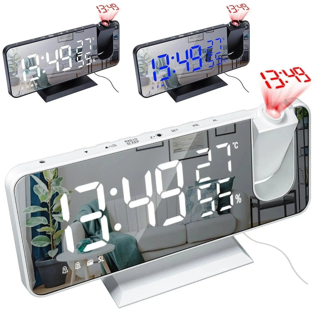 Avtoit | Projection alarm clock with mirror display and large LED screen