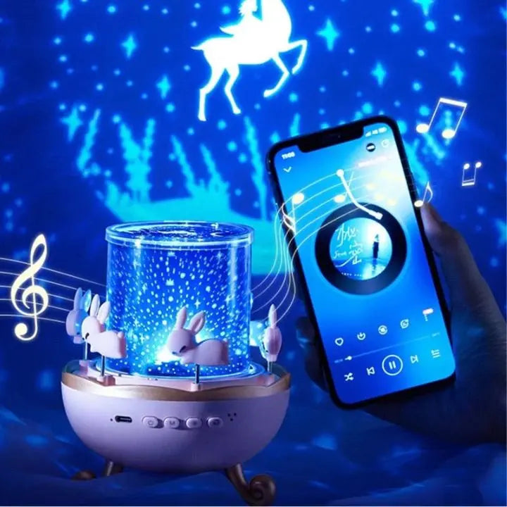Avtoit | Projector night lamp with 12 motifs & Bluetooth – For magical light moments