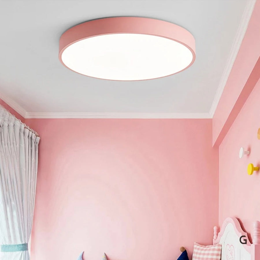 Avtoit | Scandinavian Circular LED Ceiling Light | Soft Illumination, Minimalist Design & Ideal for Bedrooms and Work Areas