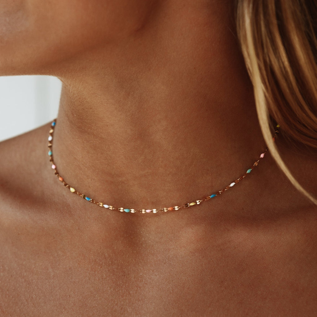Avtoit | Rainbow choker necklace for everyday use