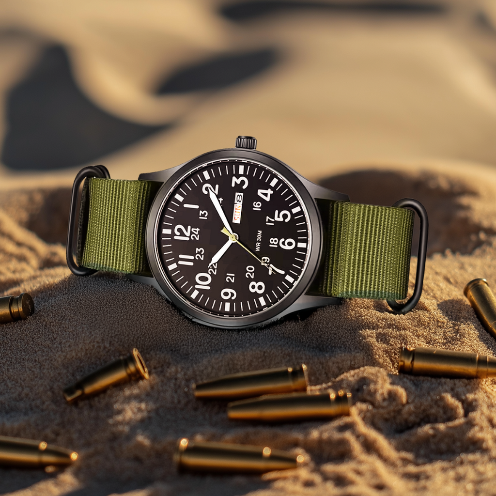 Avtoit | Men’s Rugged Outdoor Watch – Waterproof Military-Style Stainless Steel Timepiece