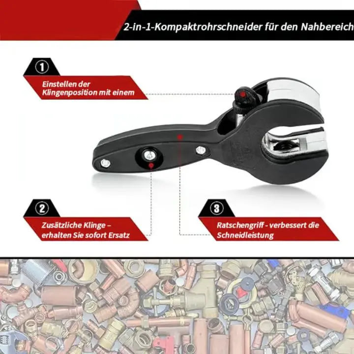 Avtoit | Ratchet Pipe Cutter – Precise Cuts for Copper & PVC