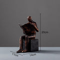 Avtoit | Reader Sculpture Book Stand Book Support Abstract Character Resin Statue Desk Decoration Figurines Statuette Nordic Home Décor
