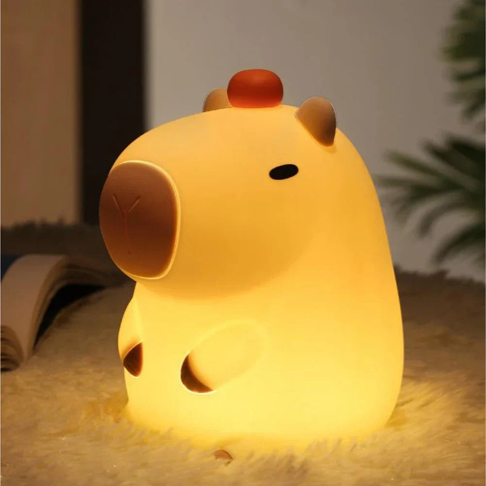 Avtoit | Capybara Light - Rechargeable Cartoon Capybara Silicone Night Light with 800mAh Battery