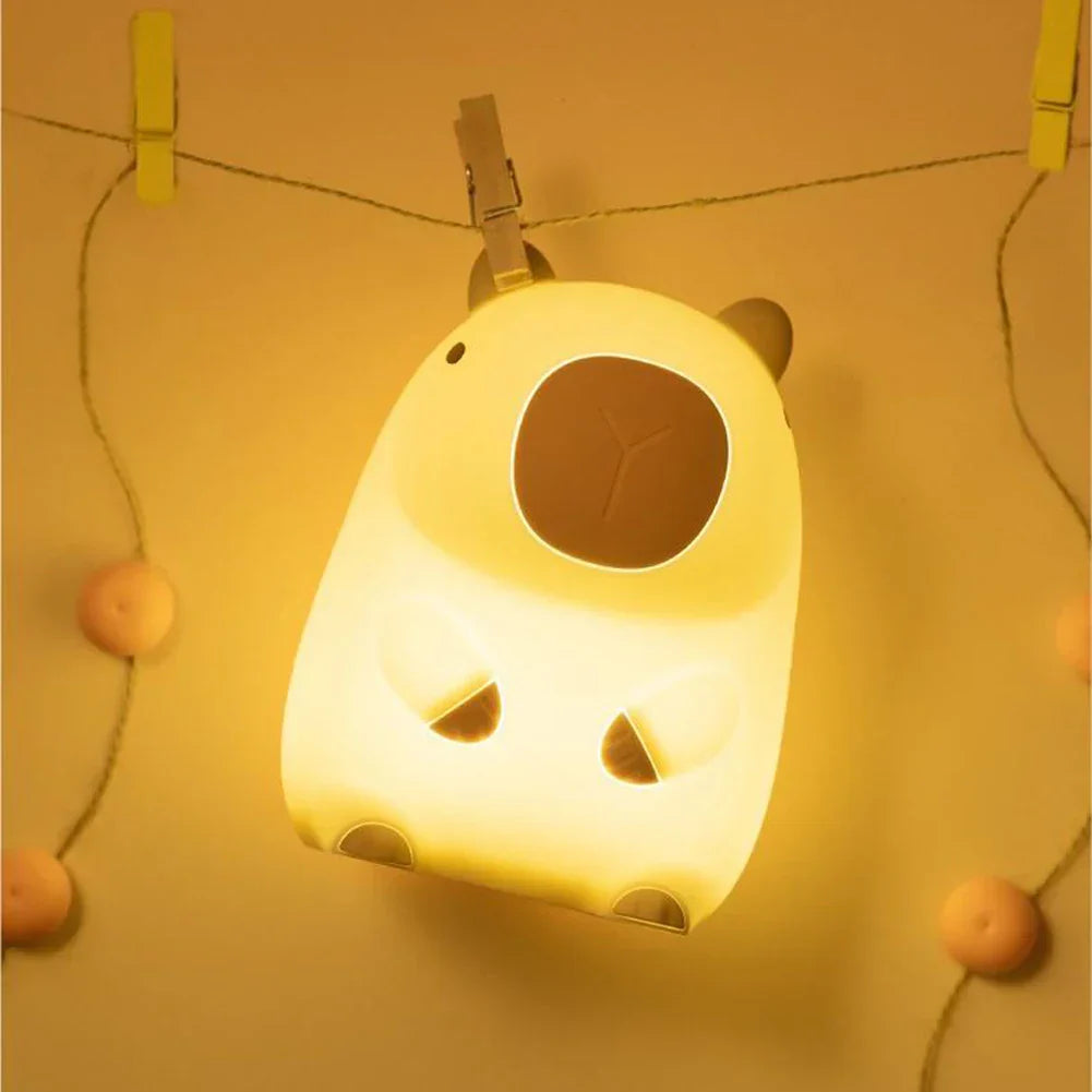 Avtoit | Capybara Light - Rechargeable Cartoon Capybara Silicone Night Light with 800mAh Battery