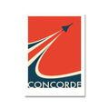 Avtoit | Retro Concorde Airplane Poster on Canvas