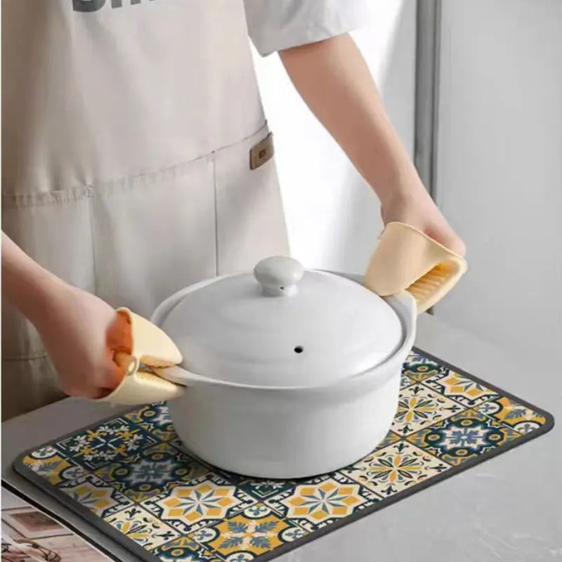 Avtoit | Retro-Quick-drying Drain Mat for Kitchen & Counters