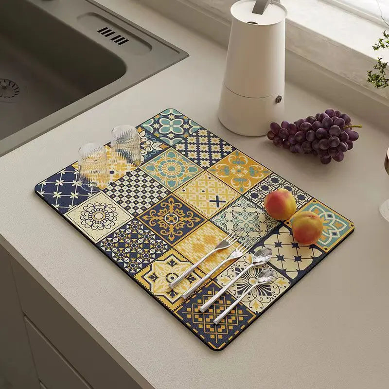 Avtoit | Retro-Quick-drying Drain Mat for Kitchen & Counters