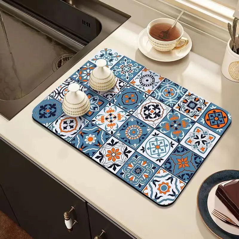 Avtoit | Retro-Quick-drying Drain Mat for Kitchen & Counters