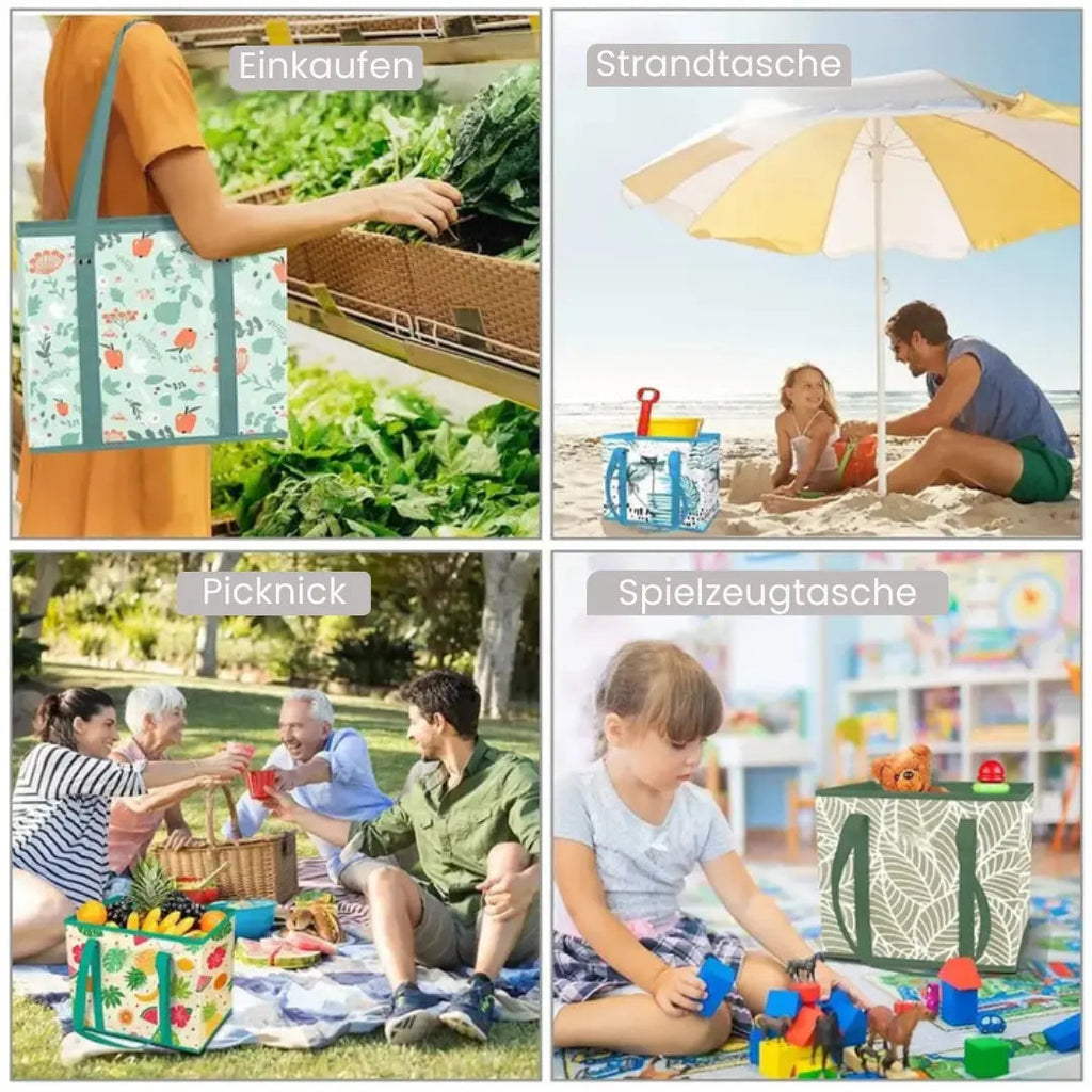 Avtoit | Robust & foldable shopping bag with XL volume (3 pieces)