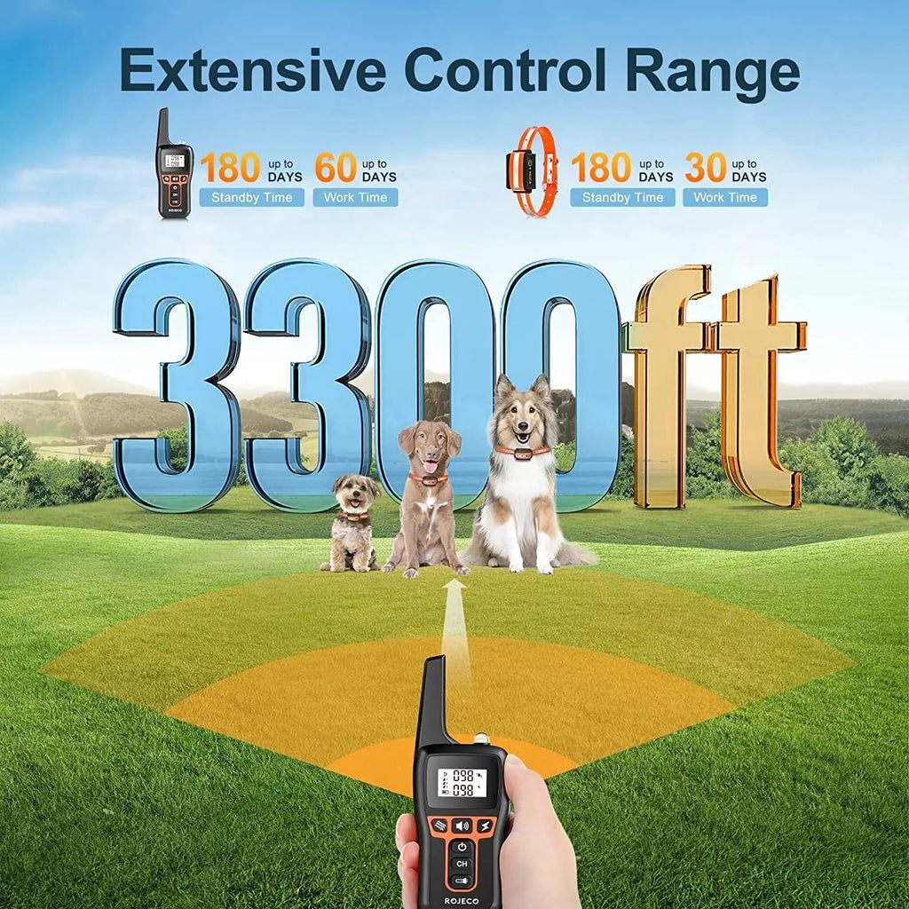 Avtoit | Remote-Controlled Dog Training Collar | Rechargeable, Waterproof & 1000m Range for Effective Dog Training