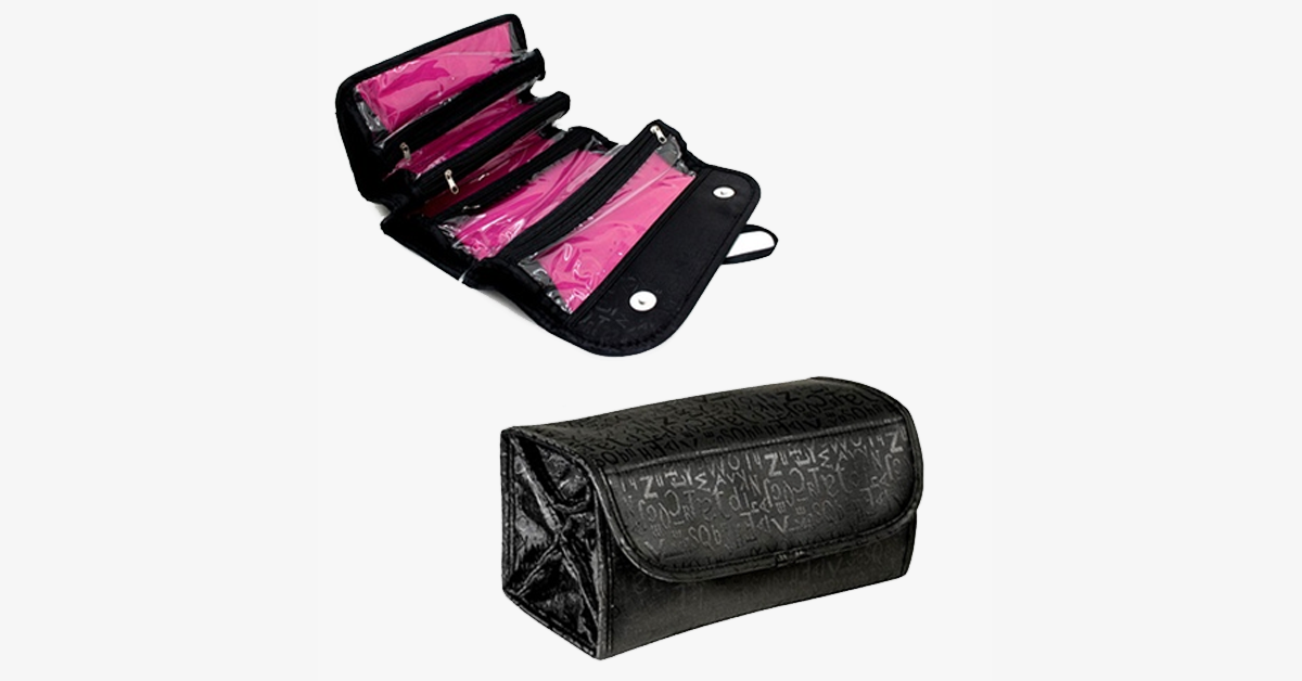 Avtoit | Roll and Go Travel Cosmetic Bag – Travel like a Pro!