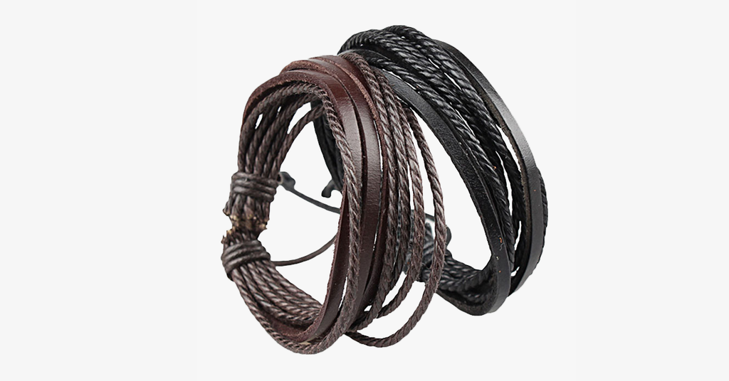 Avtoit | Rustic Leather Wrap Bracelet