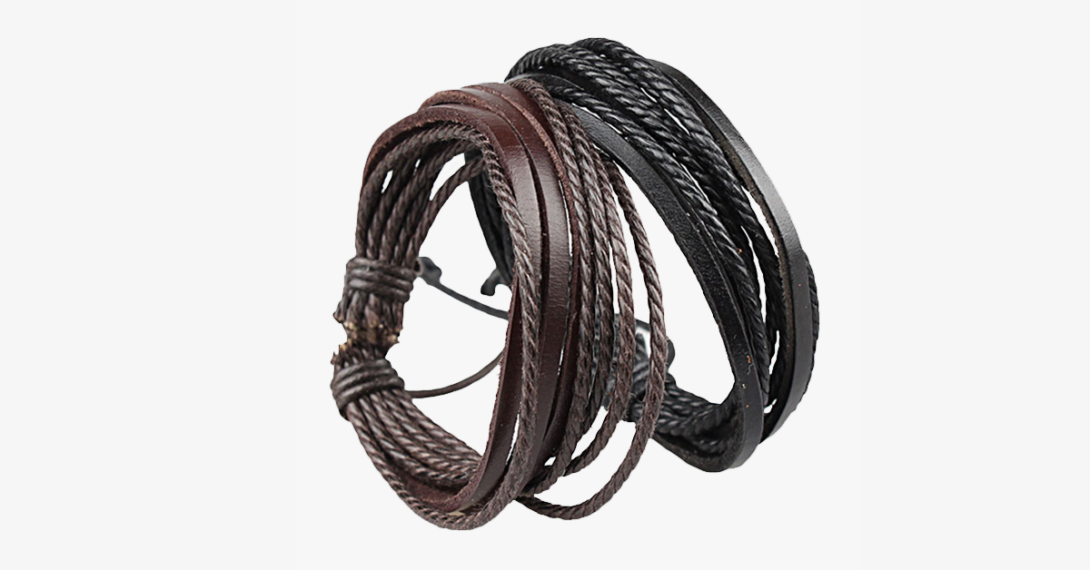 Avtoit | Rustic Leather Wrap Bracelet