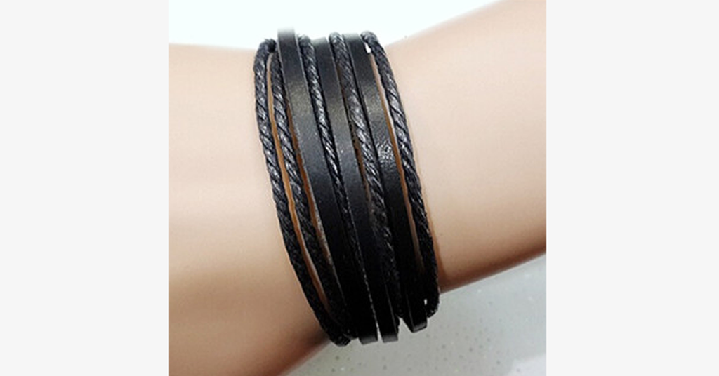Avtoit | Rustic Leather Wrap Bracelet