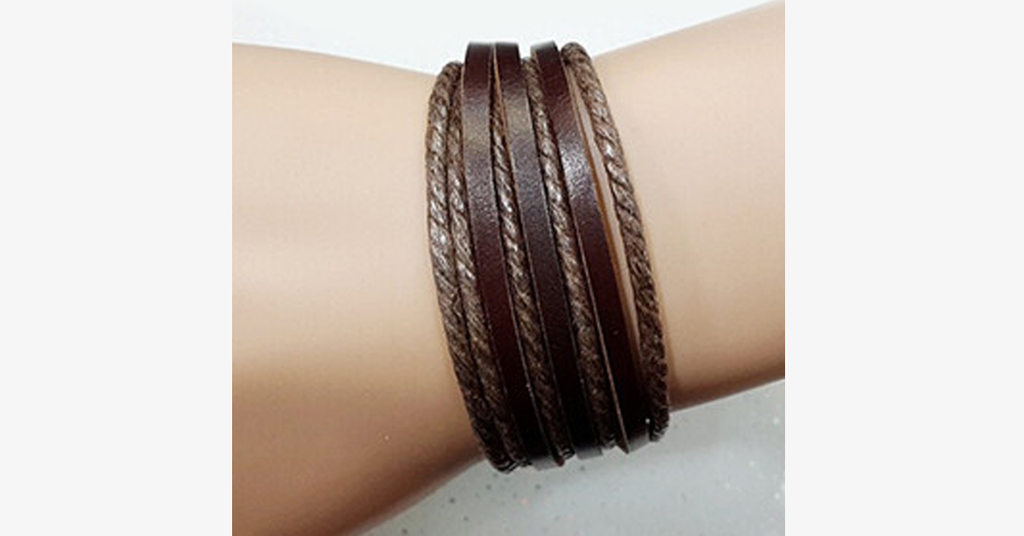 Avtoit | Rustic Leather Wrap Bracelet
