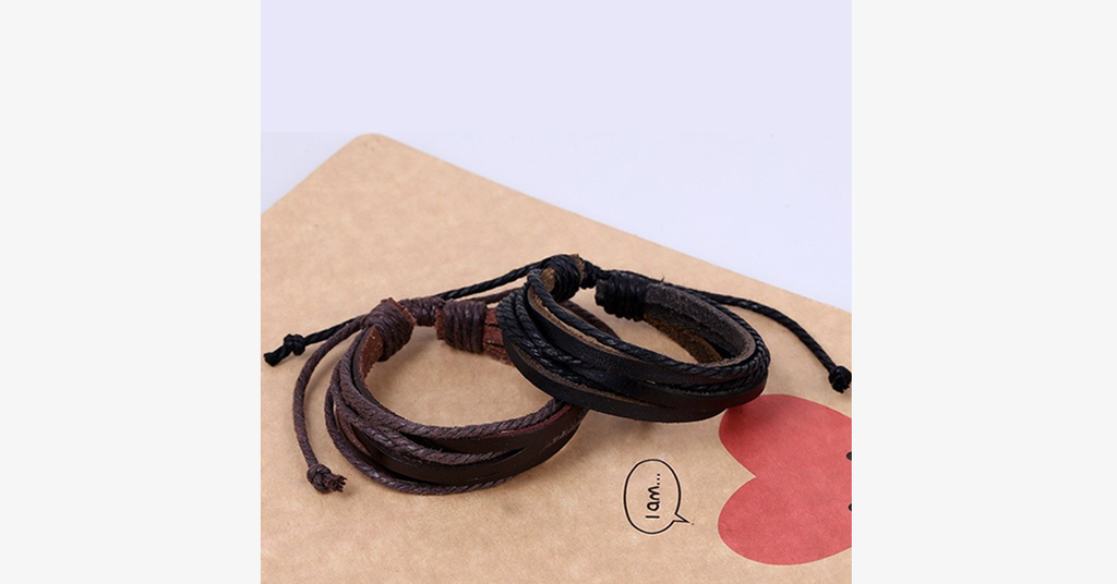 Avtoit | Rustic Leather Wrap Bracelet