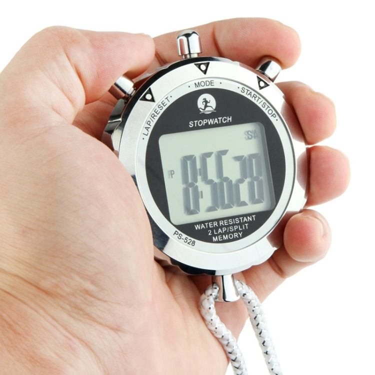 Avtoit | PS528 Metal Stopwatch Professional Chronograph Handheld Digital LCD Sports Counter Timer with Strap