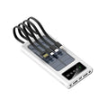 Avtoit | PowerCharge Solar Power Bank | 4-in-1 cable system | Fast charging & LED flashlight