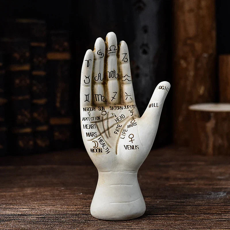 Avtoit | Zodiac Symbols Mystic Palmistry Hand Sculpture
