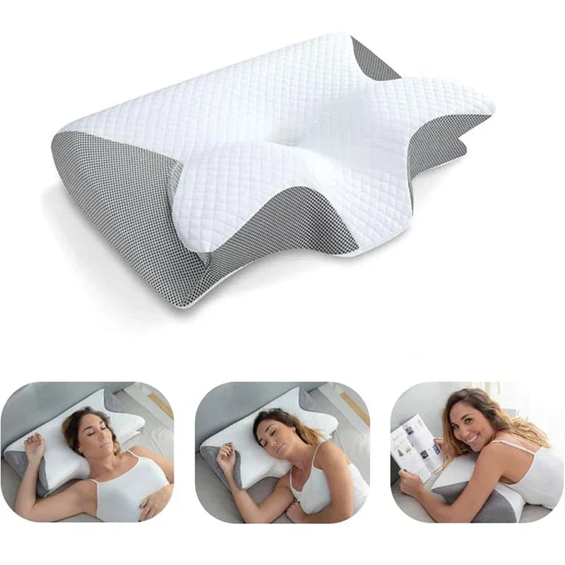 Avtoit | Memory Foam Cervical Pillow | Ergonomic 2-in-1 Design for Neck Pain Relief & Comfortable Sleep