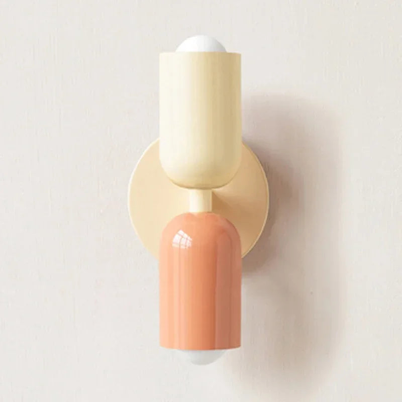 Avtoit | Nordic LED Wall Lamp Modern Minimalist Cream Double Head Lights For Living Room Bedroom Besides Study Indoor Decoration Fixture