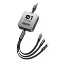 Avtoit | TriConnect charging cable | 3-in-1 & retractable | 100W fast charging | for iPhone & Android