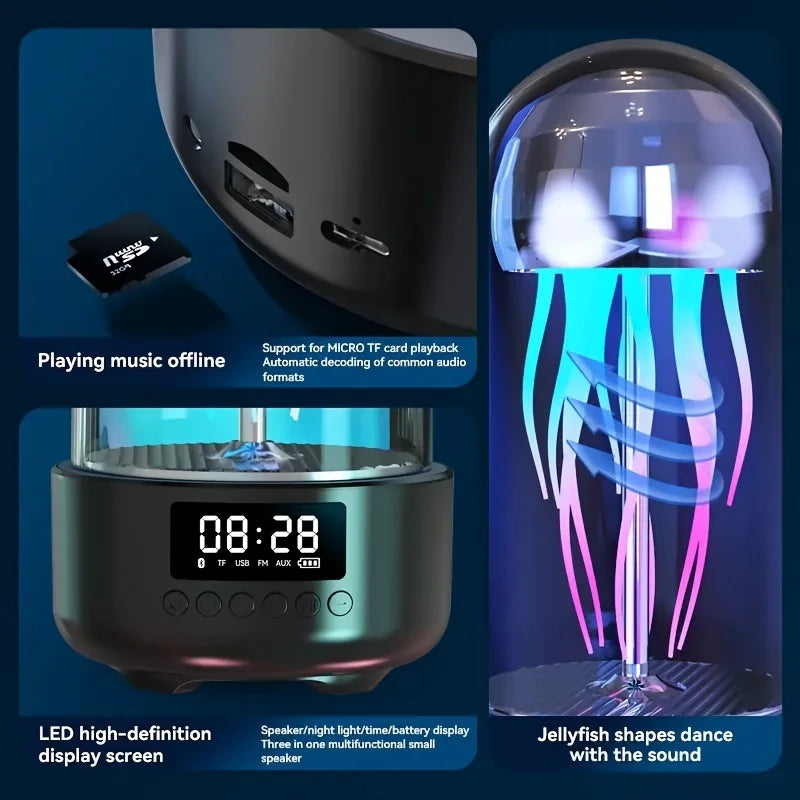Avtoit | Jellyfish Portable Powerful Colorful Speaker Night Lamp