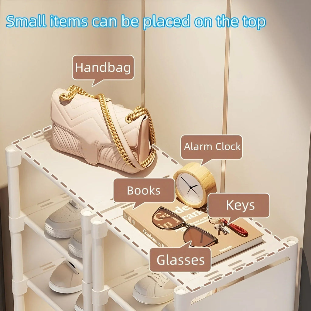 Avtoit | Space-Saving Metal Frame Shoe Rack with 6/8 Layers – Liora