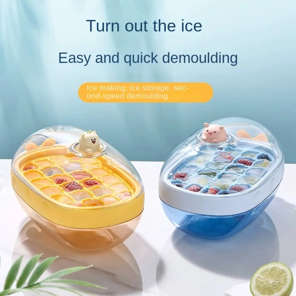 Avtoit | Cute Cartoon Rotating Knob Ice Cube Tray
