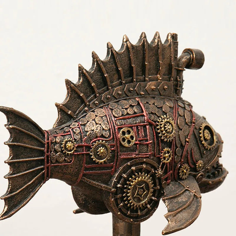 Avtoit | Steampunk Mechanical Blackfish Figurine