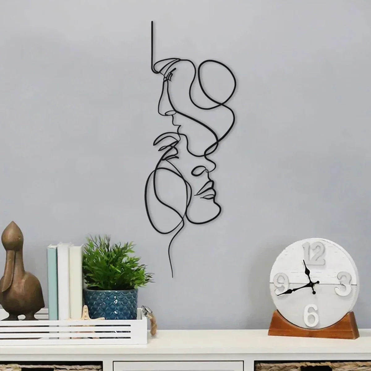 Avtoit | Black Metal Wall Art | Abstract Wall Sculpture