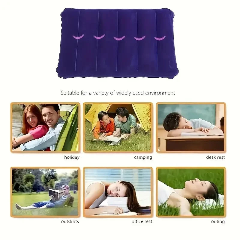 Avtoit | Napvoy Inflatable Travel Pillow | Foldable & Lightweight | 47×30 cm Comfort | For Camping & Air Travel