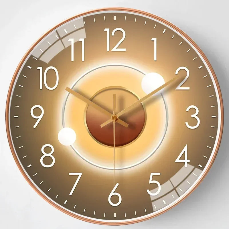 Avtoit | Silent Classic Wall Clock | Non-Ticking Elegant Timepiece for Bedroom & Office