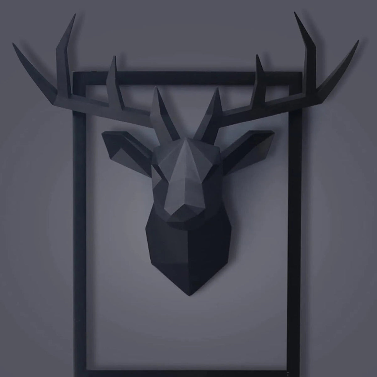 Avtoit | 3D-Deer Head Sculpture, geometric resin, animal deer head wall decoration, modern home decor, luxurious decorative wall decor