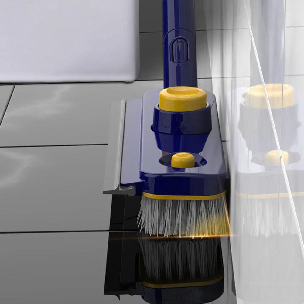 Avtoit | 2in1 V-Shaped Long Handle Floor Scrub Edge Cleaner Brush