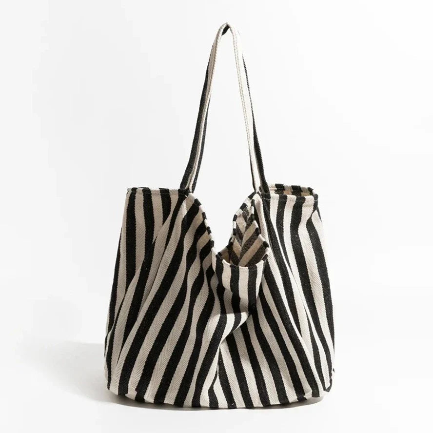 Avtoit | Striped linen tote bag