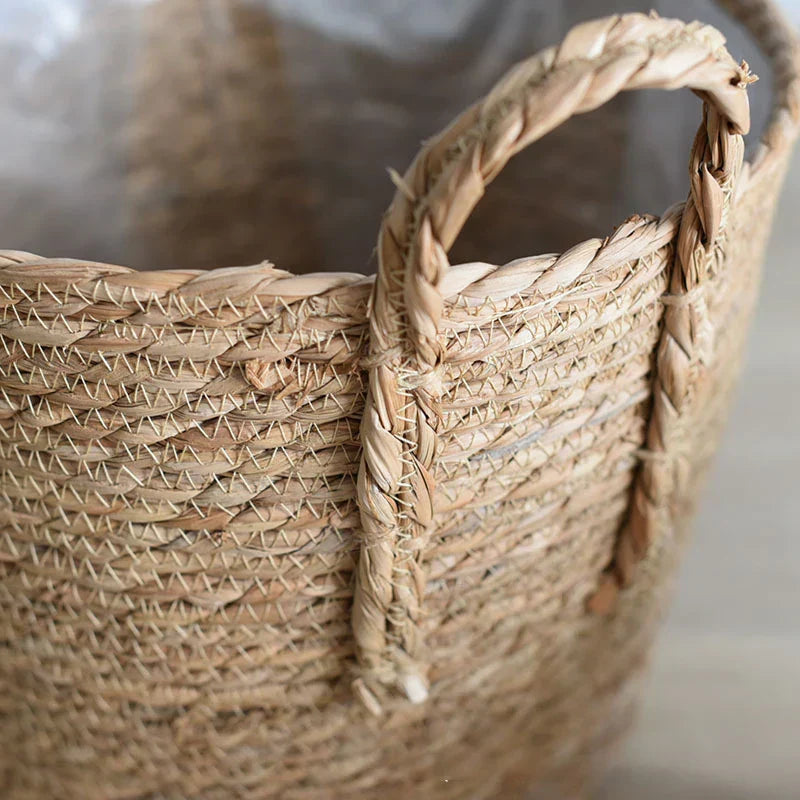 Avtoit | Fibrano Flower Pot Braided | Made of Natural Fibers | Boho & Country Style | 2 Sizes