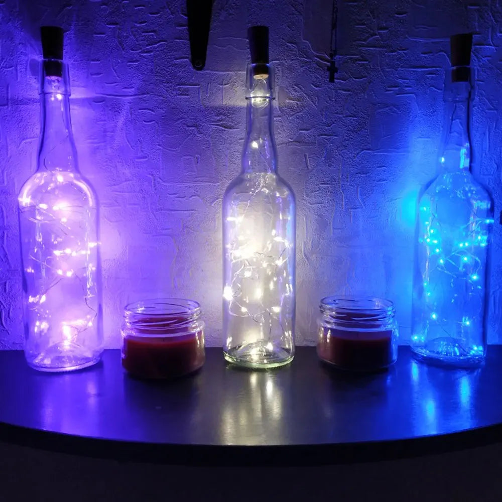 Avtoit | LED fairy lights for bottles – decorative lights with wire for creative lighting and DIY projects
