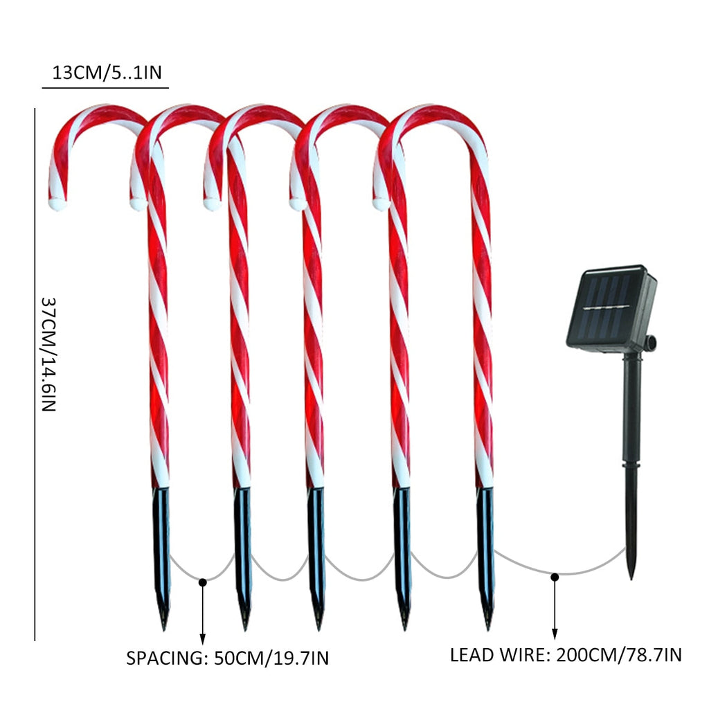 Avtoit | Candy Cane Lane LED Solar Lamp