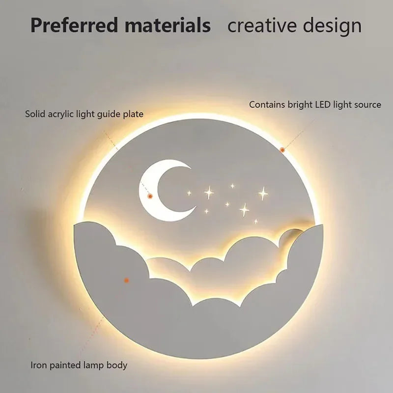 Avtoit | LED wall light with moon and stars