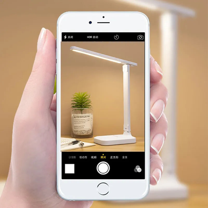 Avtoit | LED Desk Lamp | Rechargeable 6000mAh | Stepless dimmable | Foldable Desk Lamp with Touch